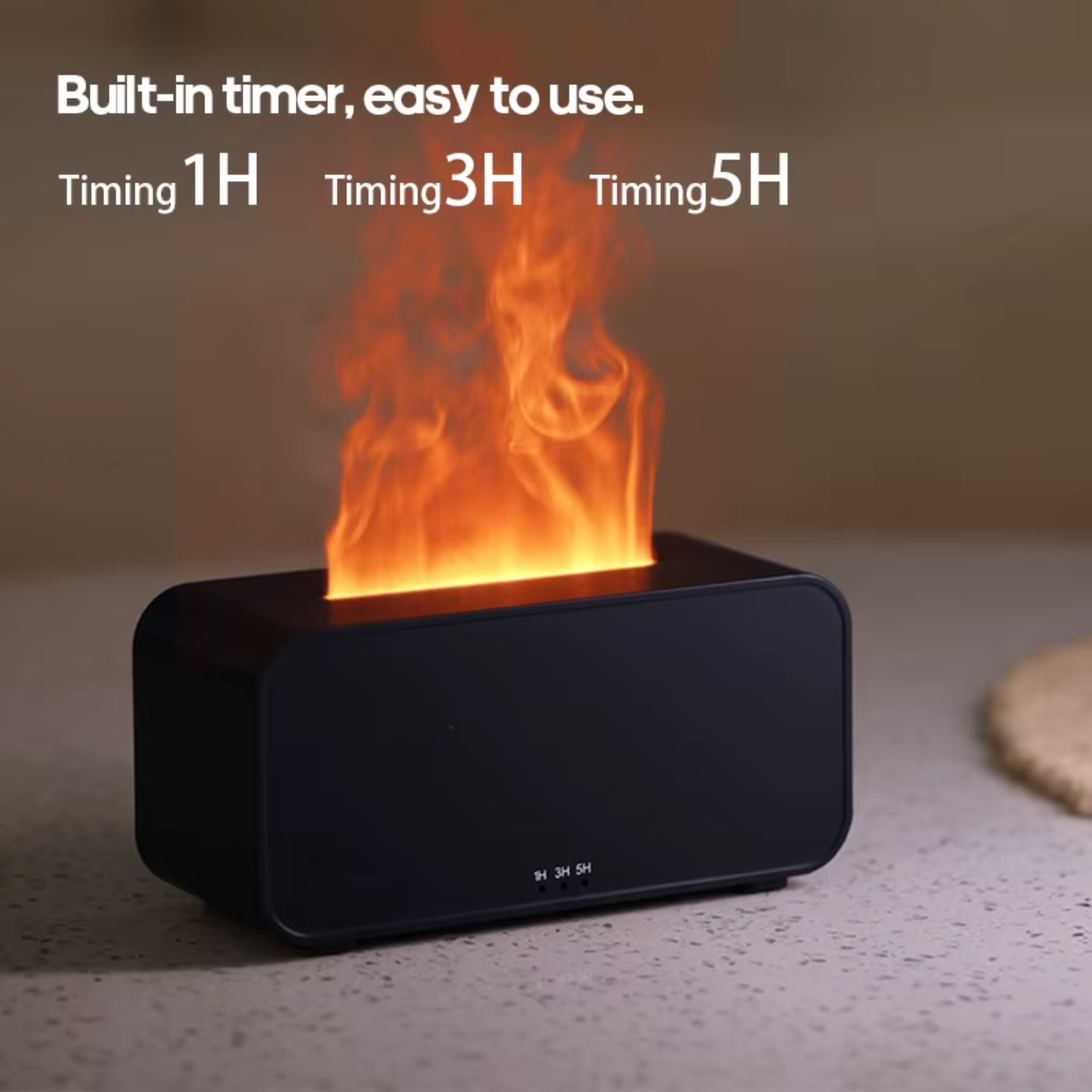 Flame Aroma Diffuser: USB Powered Aromatherapy & Humidifier in One
